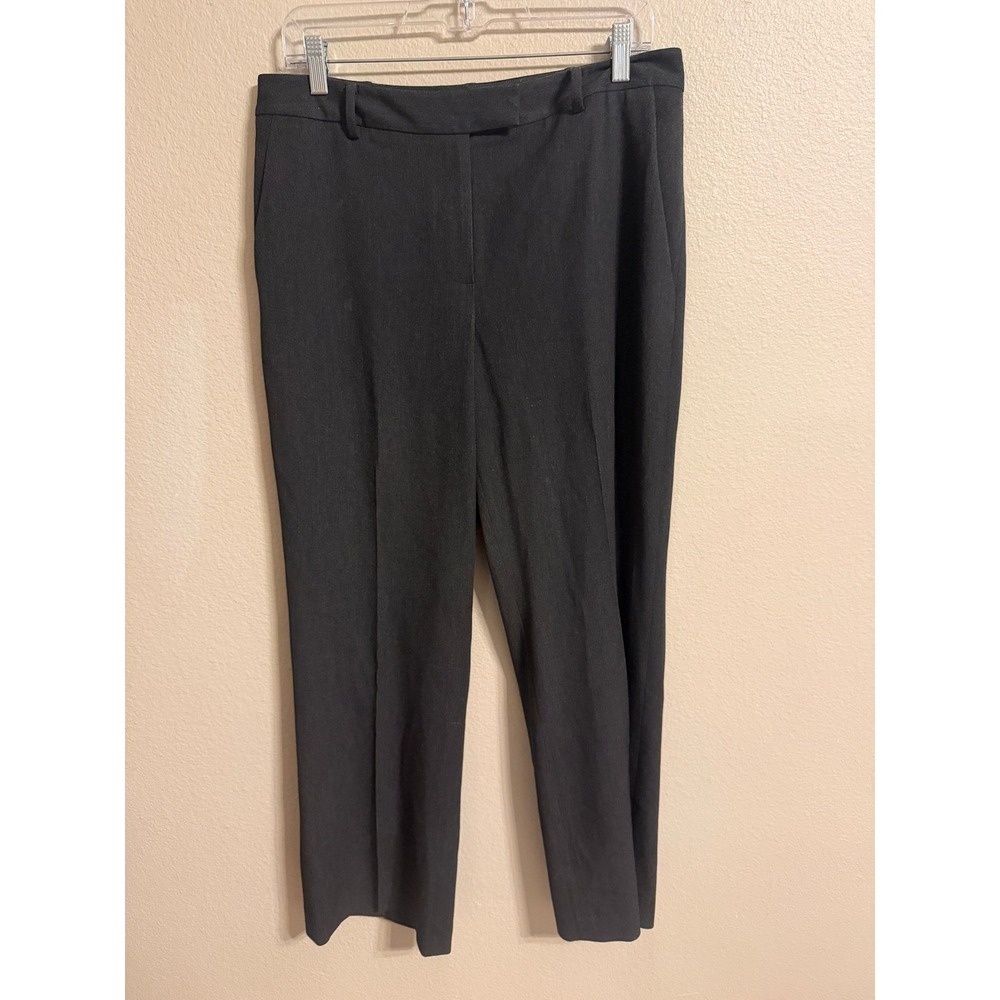 Brooks Brothers Dress Pants Womens 10 Charcoal Grey Excellent Stretch Straight
